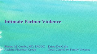 TM17 Intimate Partner Violence Slide